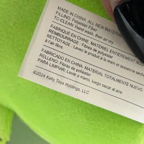 🎃 LEAP 🦇 FTM Lime Green & Black Bat Halloween 2024 Original Squishmallow NWT - Picture 7 of 8